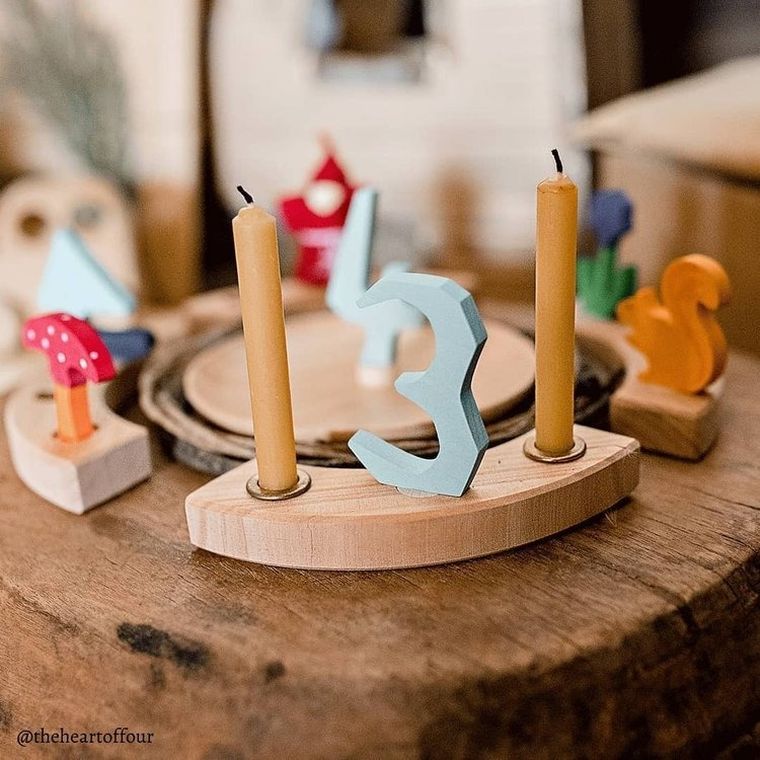 Grimm's, świece z woskiem pszczelim 25%, bursztynowe, 20 szt.