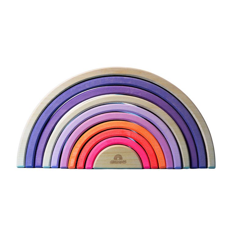 Grimm's, Tęcza, neon pink, 10 elementów