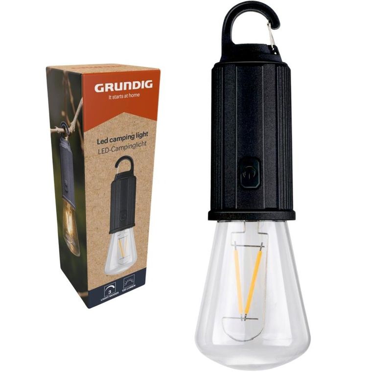 Grundig, latarka turystyczna LED, 3 tryby, 120lm