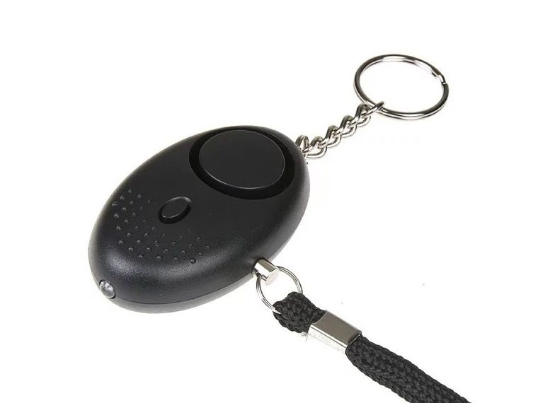 Guard, alarm osobisty Scorpion z latarką LED, czarny, syrena 120dB, YC-003-BL