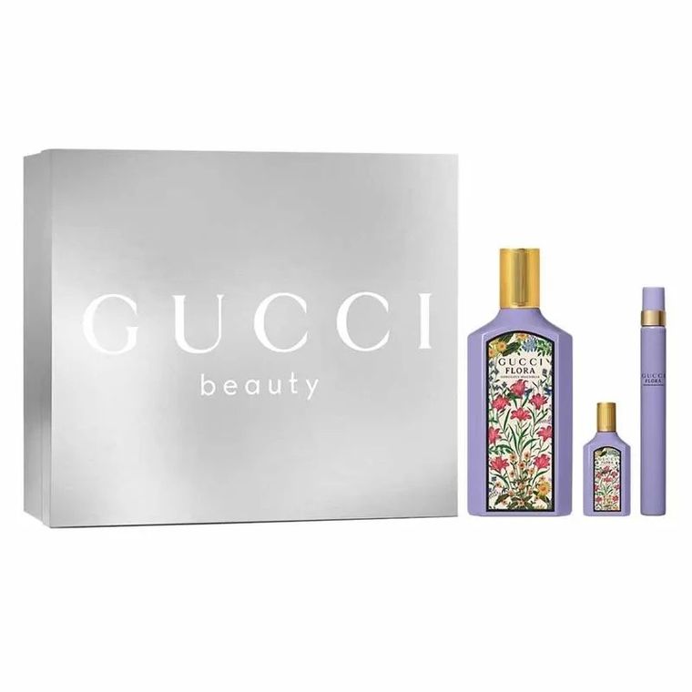 gucci flora gorgeous magnolia woda perfumowana 100 ml   zestaw 