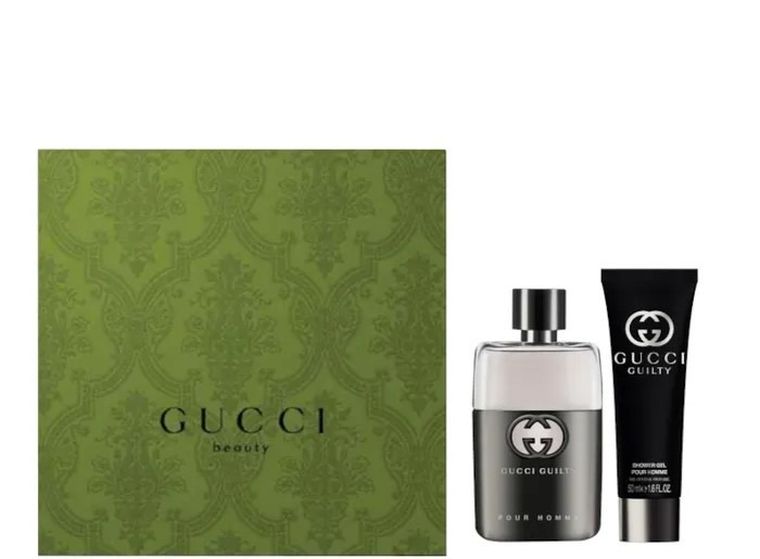Gucci, Guilty Pour Homme, zestaw, woda toaletowa, 50 ml + żel pod prysznic, 50 ml