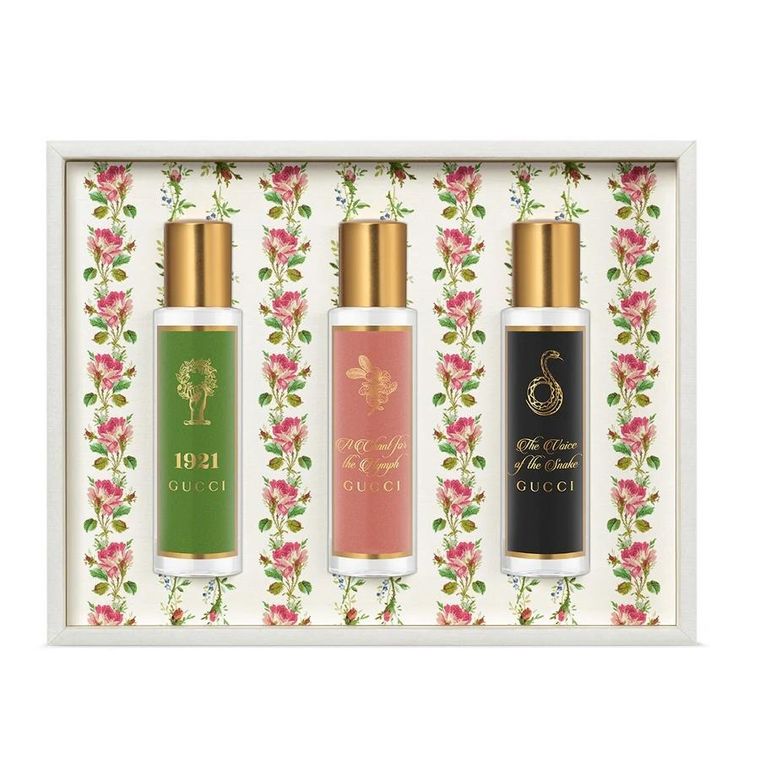 Gucci, The Alchemist's Garden, zestaw: 1921, woda perfumowana, spray, 15 ml + A Chant for the Nymph, woda perfumowana, spray, 15 ml + The Voice of the Snake, woda perfumowana, spray, 15 ml