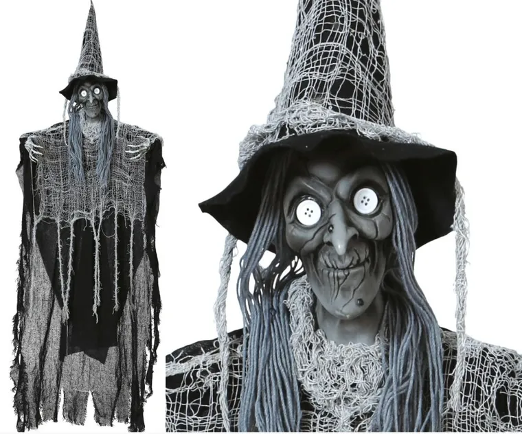 Guirca, Baba Jaga, wisząca czarownica, dekoracja, 130 cm