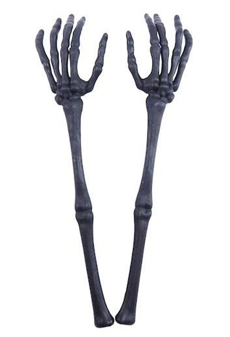 Guirca, ręka kościotrupa, kości, 2 szt.