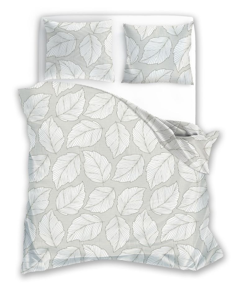Gusto, Listowie, 2-częściowy komplet pościeli, 100% bawełna, 140-200 cm