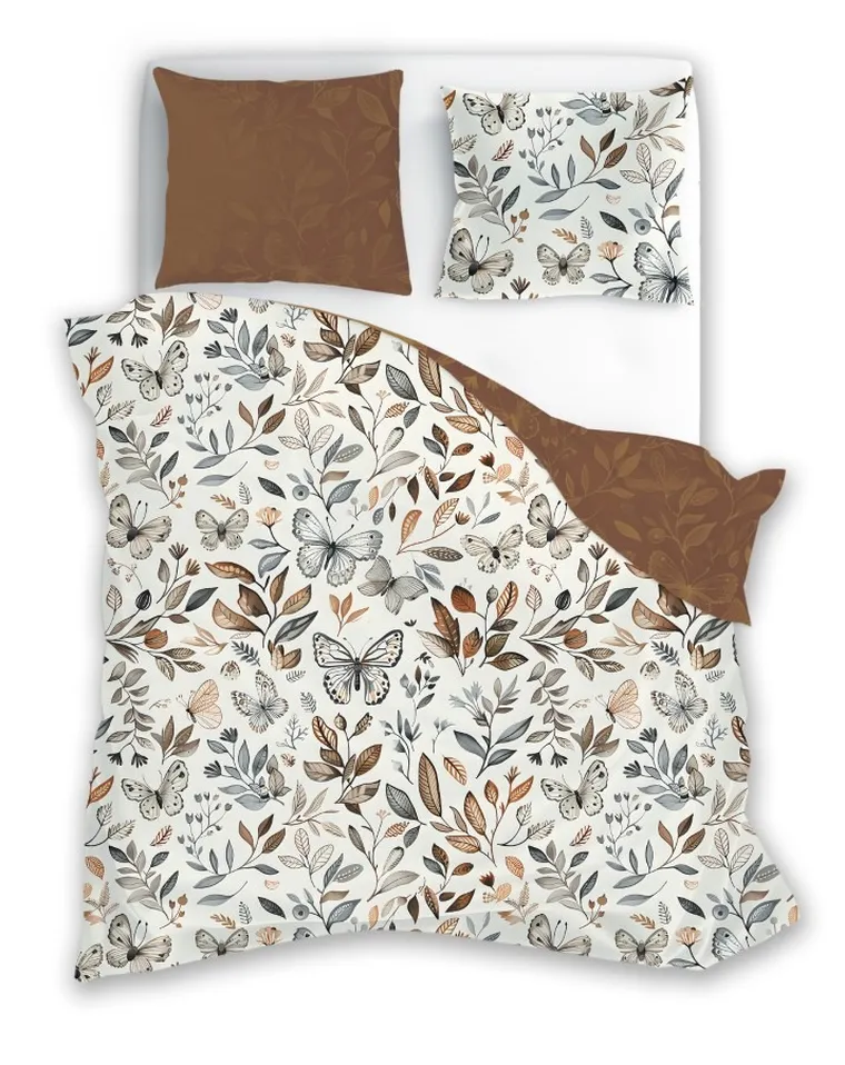 Gusto, Motyle, 2-częściowy komplet pościeli, 100% bawełna, 140-200 cm