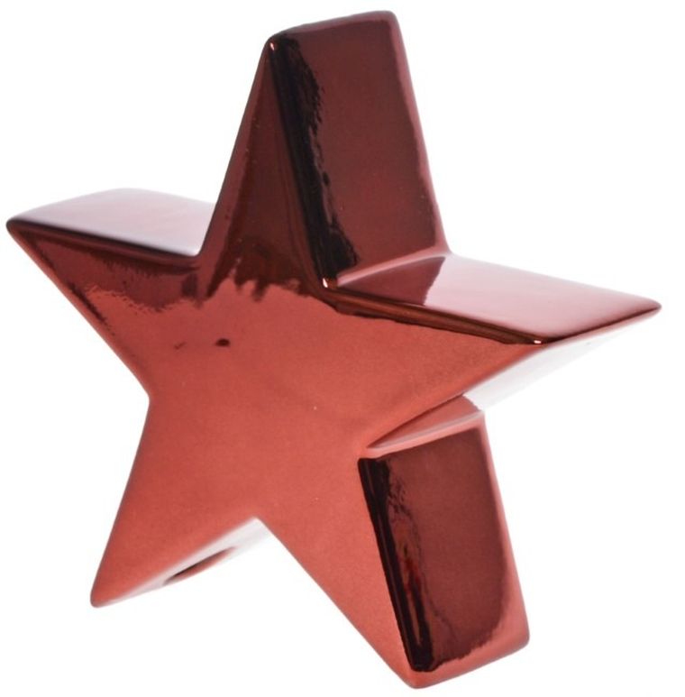 Gwiazda, dekoracja, burgund