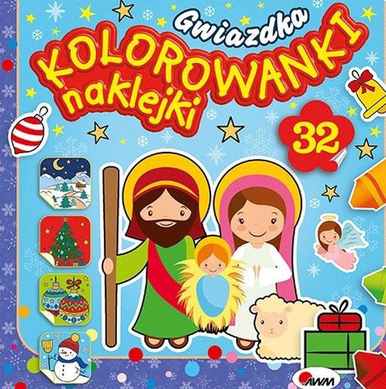 Gwiazdka. Kolorowanki i naklejki
