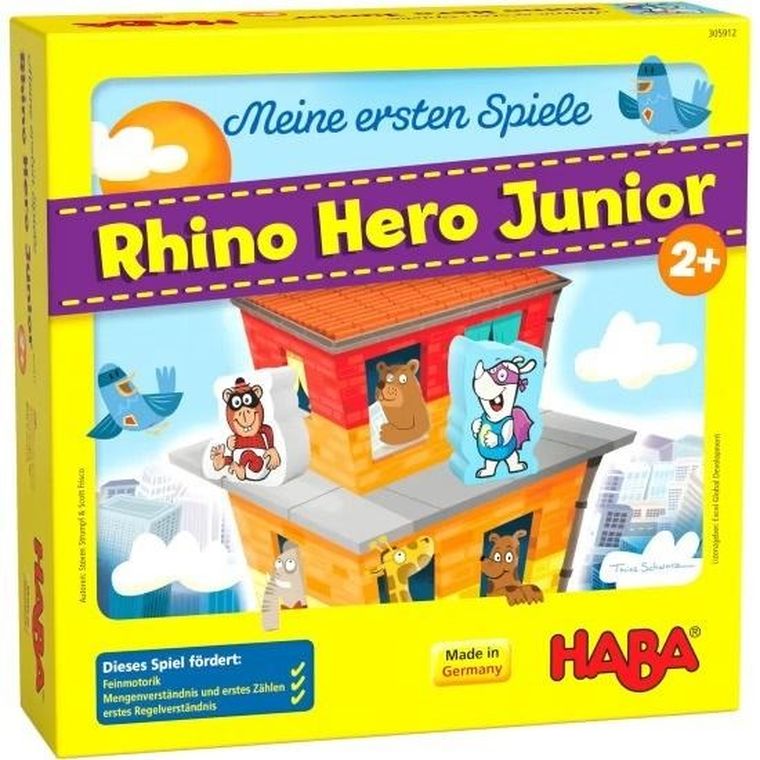 Haba, Moje pierwsze gry, Rhino Hero Junior, gra familijna, wersja niemiecka