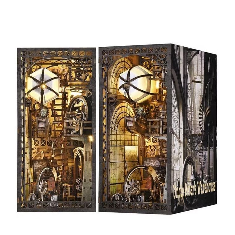 Habarri, Book Nook, Miniaturowy domek, Nautilius, puzzle 3D, 299 elementów
