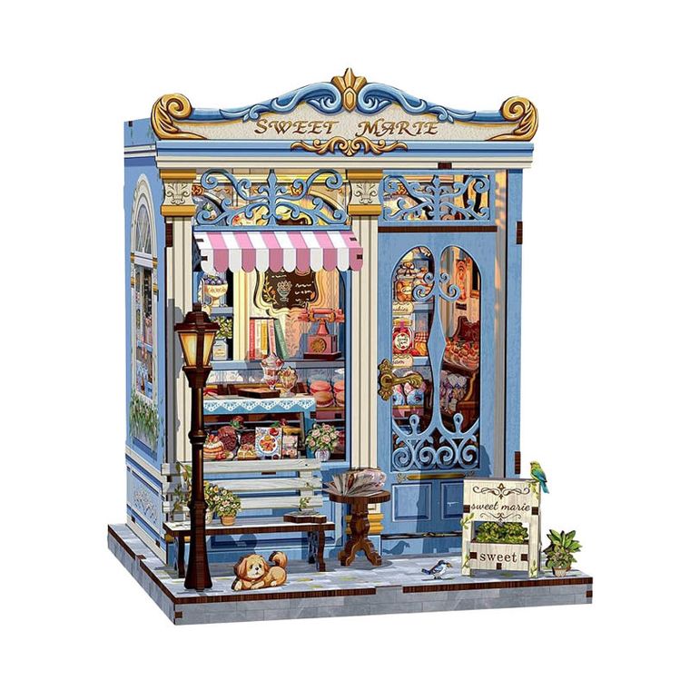 Habarri, Book Nook, Miniaturowy domek, Słodka czekolada, puzzle 3D, 242 elementów