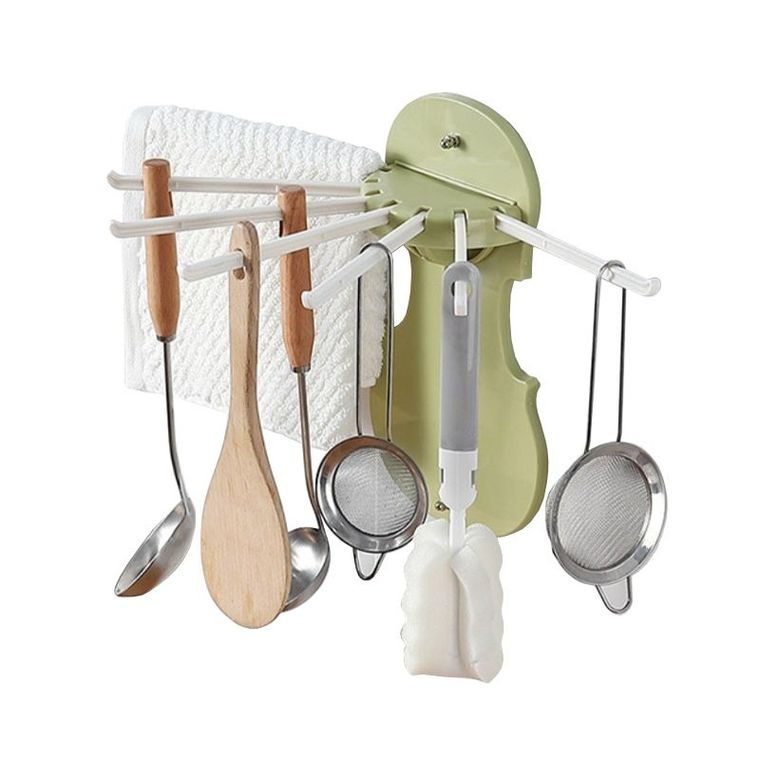 Haczyk do zawieszania akcesoriów kuchennych, zielony