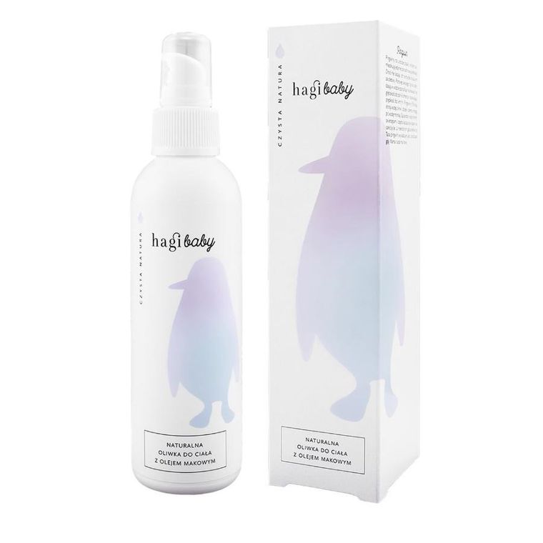 Hagi, BAby, naturalna oliwka do ciała z olejem makowym, 150 ml