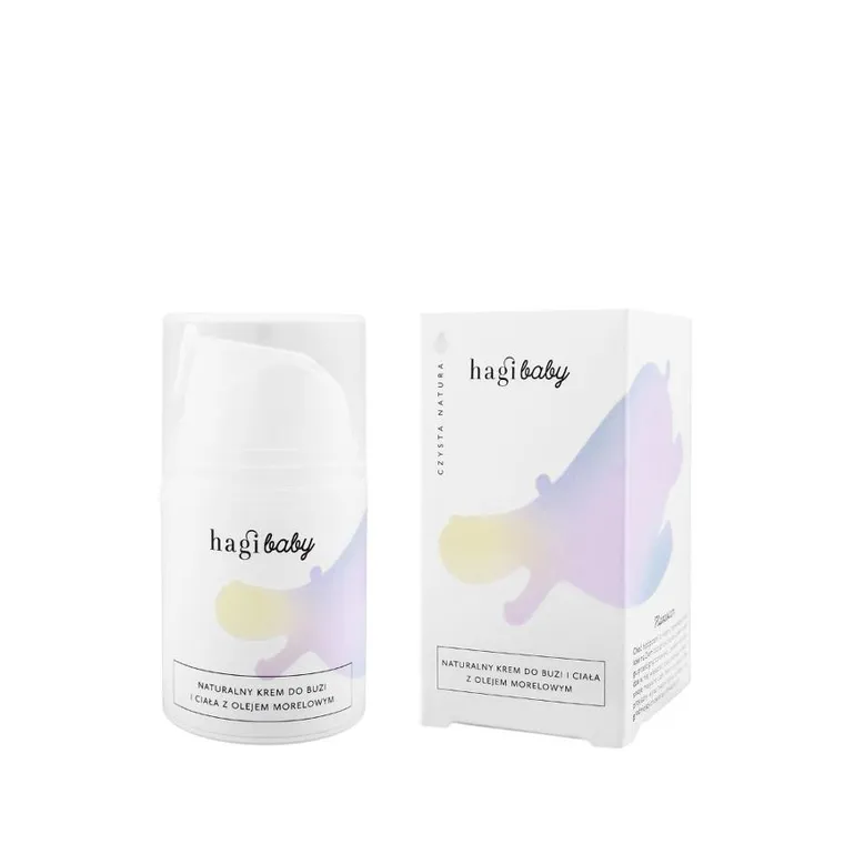 Hagi Baby, Naturalny krem do buzi i ciała z olejem morelowym, 50 ml