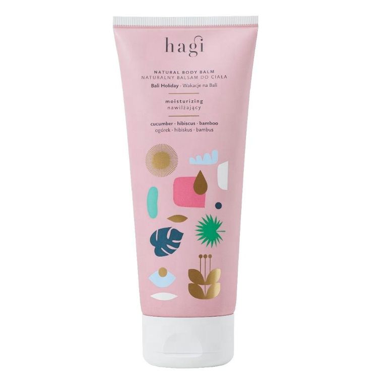 Hagi, naturalny balsam do ciała nawilżający, Wakacje na Bali, 200 ml