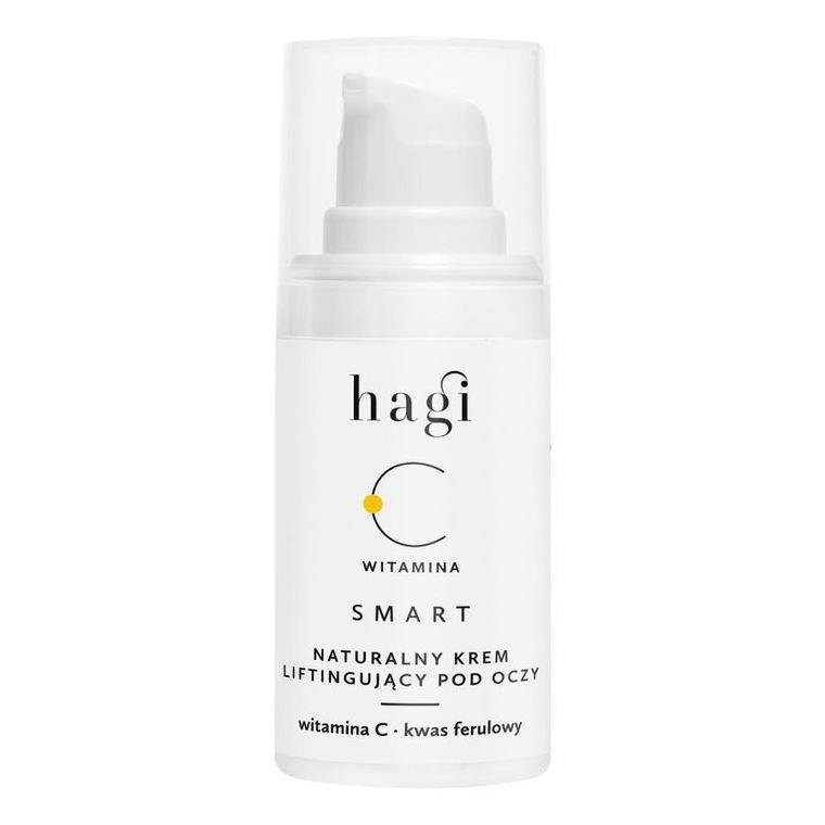 Hagi, Smart C, naturalny krem liftingujący pod oczy kwasem ferulowym i wiatminą C, 15 ml