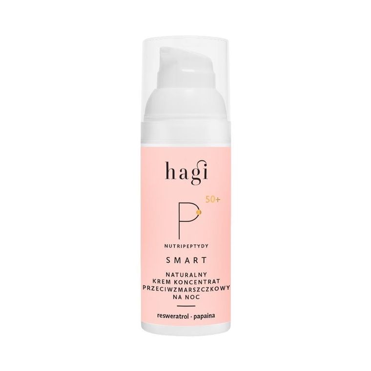Hagi, Smart P, naturalny krem-koncentrat przeciwzmarszczkowy na noc, 50 ml