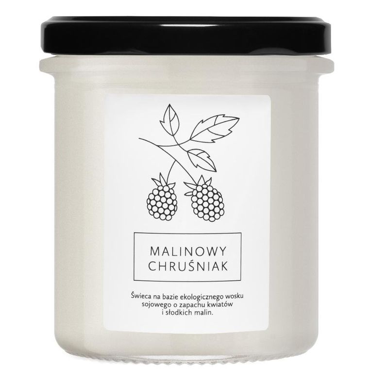 Hagi, świeca sojowa, malinowy chruśniak, 215 ml