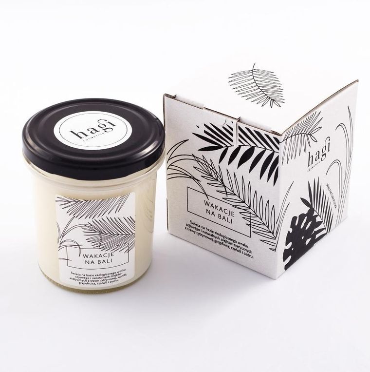 Hagi, świeca, wakacje na bali, 230g