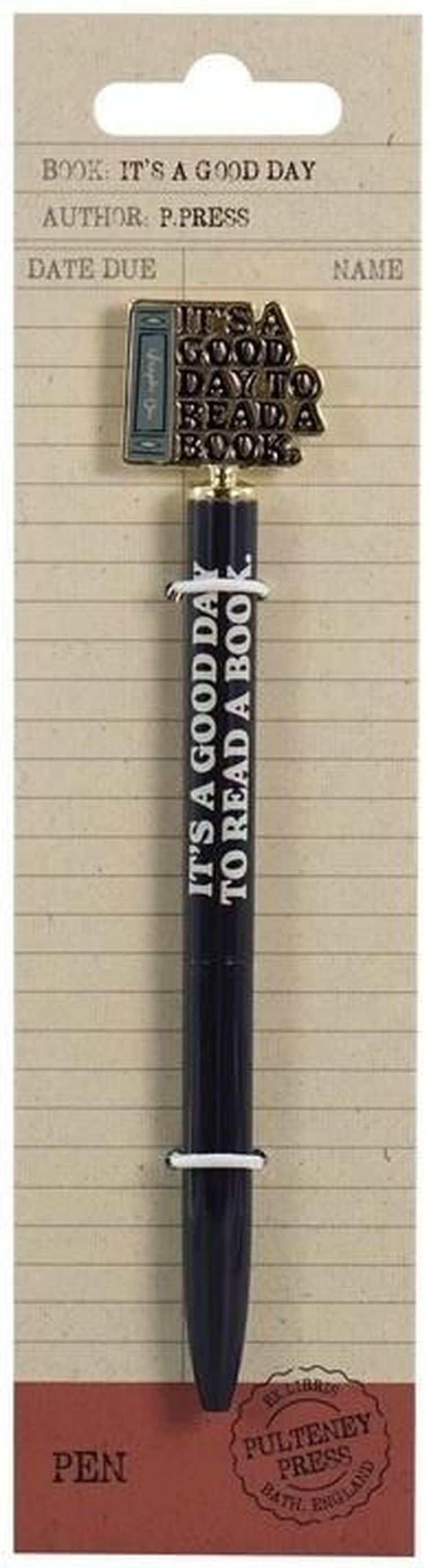 Half Moon Bay, Pulteney Press, długopis 2D, Dobry dzień na książkę