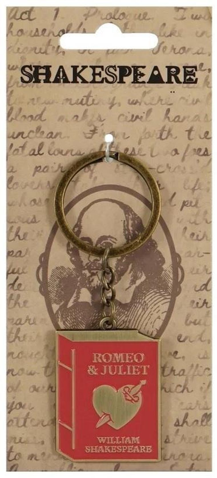 Half Moon Bay, Szekspir, brelok metalowy, Romeo i Julia