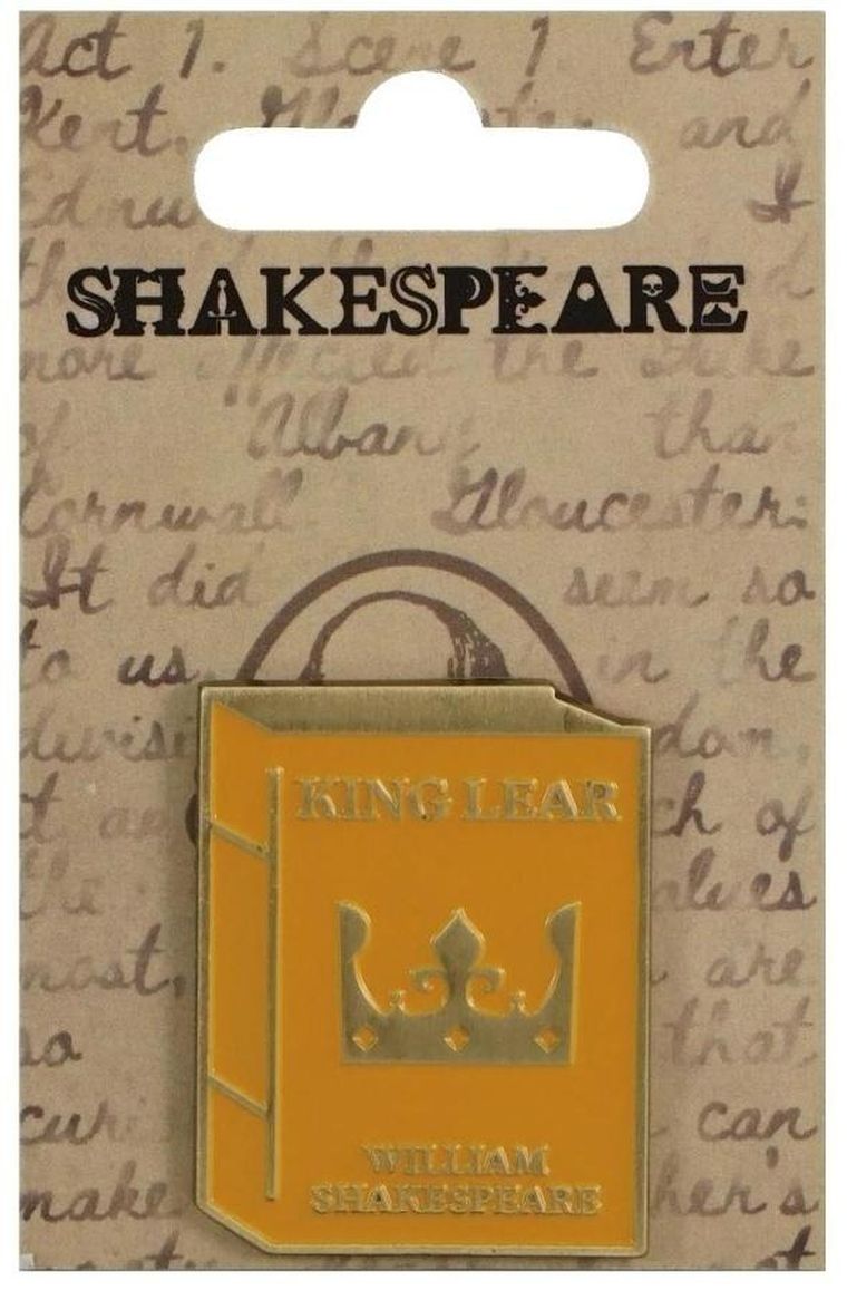Half Moon Bay, Szekspir, przypinka metalowa, Król Lear