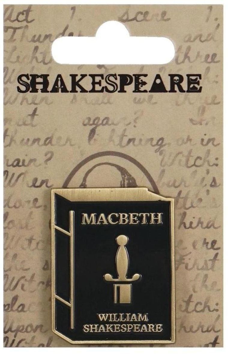 Half Moon Bay, Szekspir, przypinka metalowa, Makbet