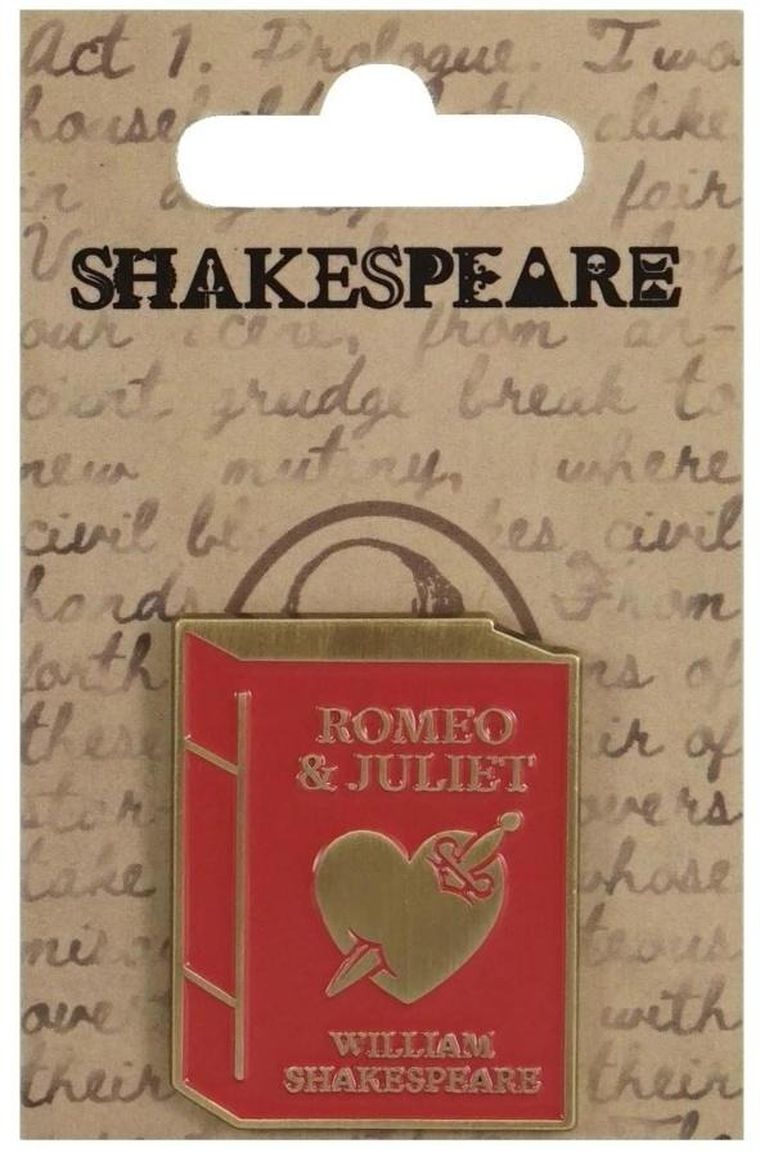 Half Moon Bay, Szekspir, przypinka metalowa, Romeo i Julia