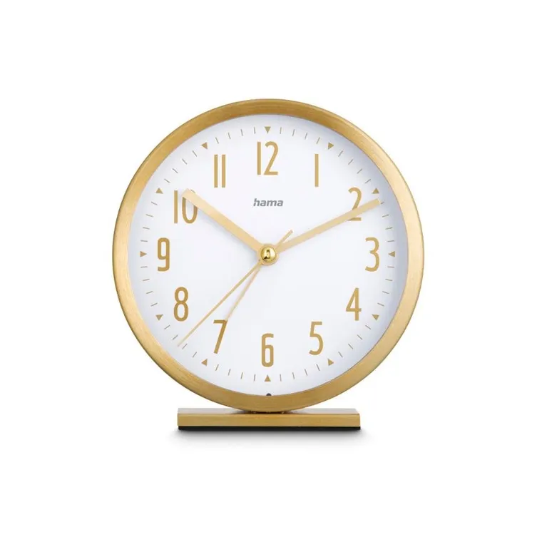 Hama, budzik, skye, 11,3 cm, złoty