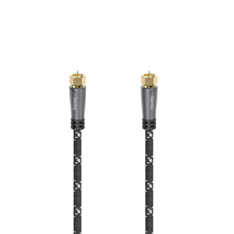 Hama, kabel antenowy premium, wtyk f-wtyk f 120dB, 1,5m