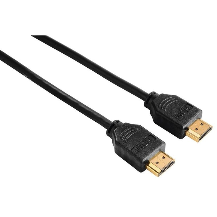 Hama, kabel HDMI, 3m, pozłacane końcówki, koszowy