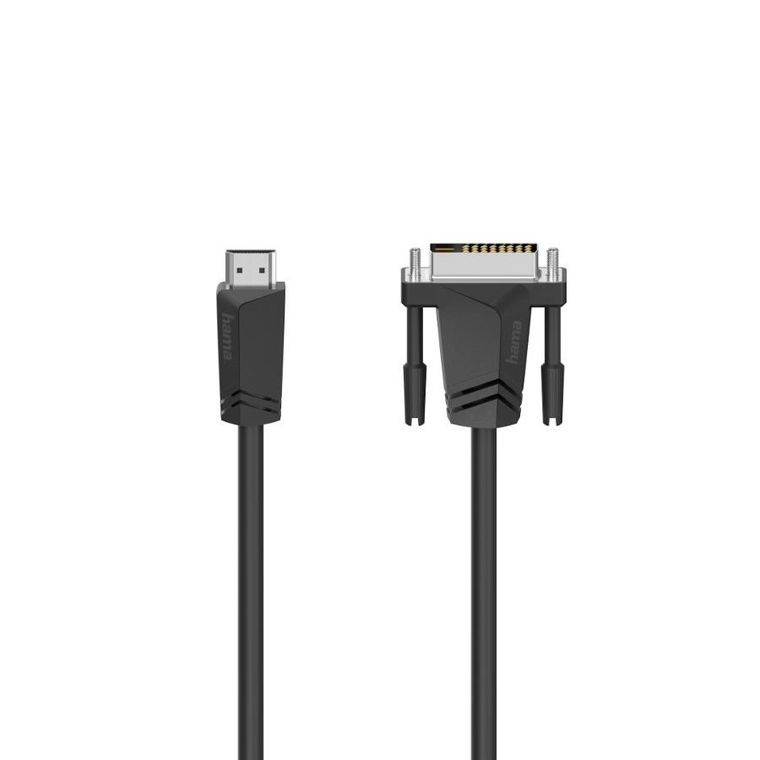 Hama, kabel HDMI-DVI/D, 1,5m