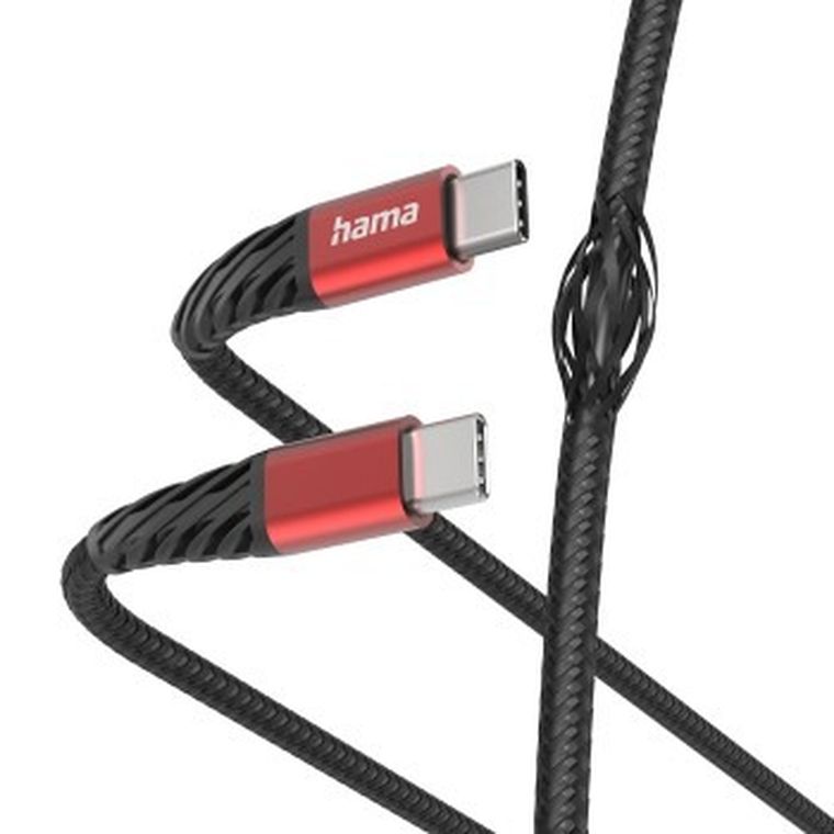 Hama, kabel ładujący/data, Extreme, USB, type-c - USB-c, 1.5m, czarny