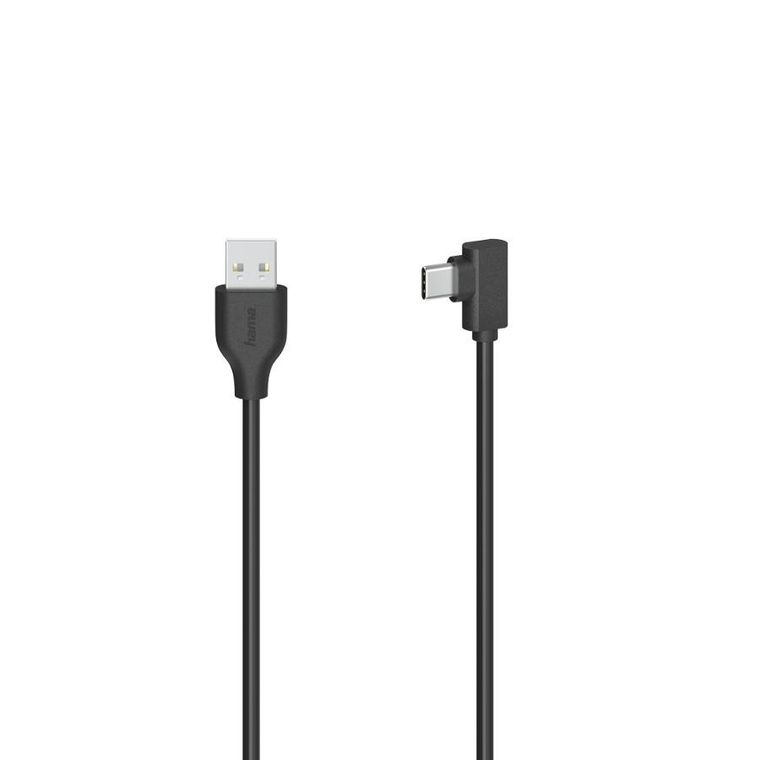Hama, kabel USB 2.0, kątowy, USB typ-c-USB-a, 0,75m