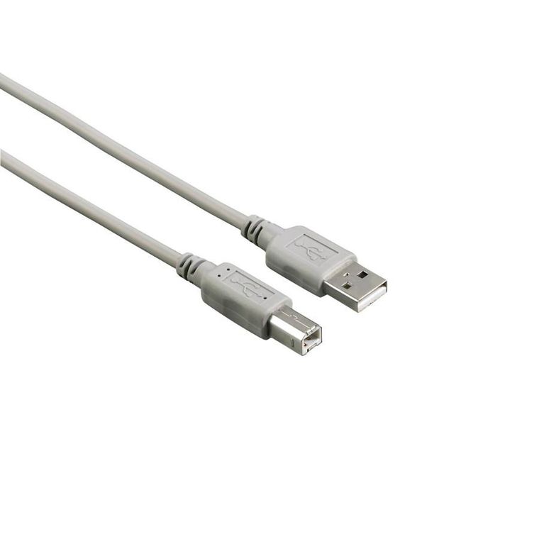 Hama, kabel USB A-B, 5m, koszowy
