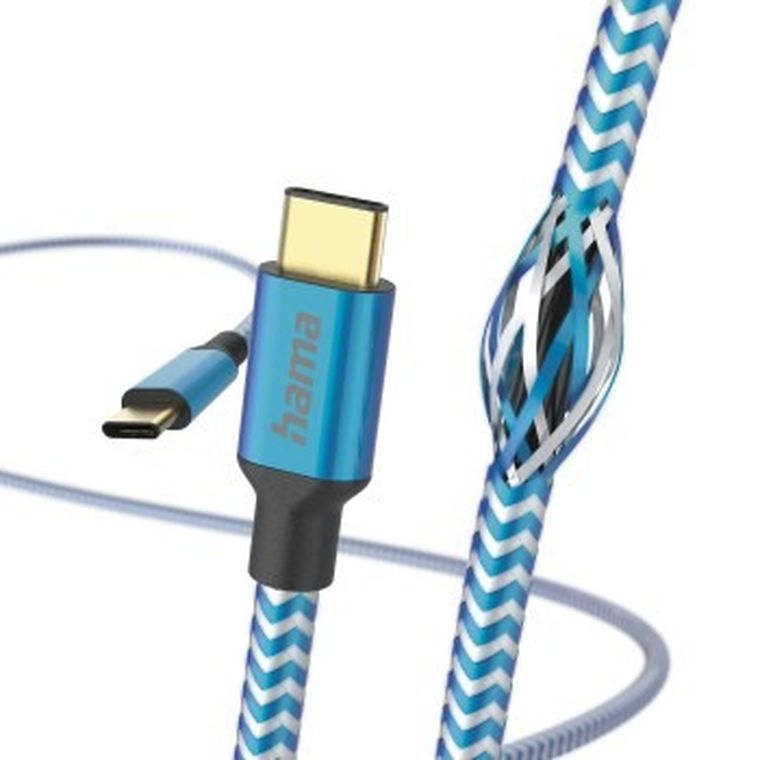 Hama, kabel USB C, 1,5m, niebieski