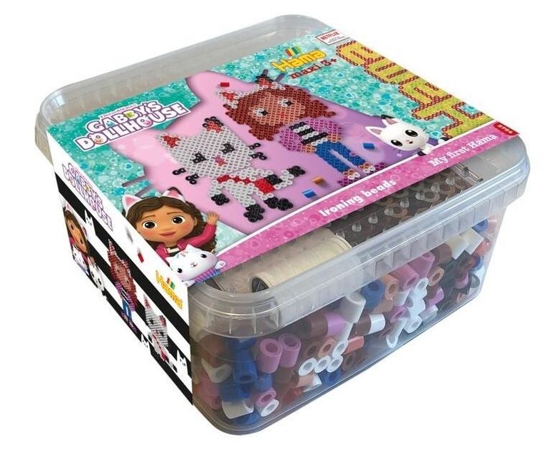 Hama, Koci Domek Gabi, maxi koraliki do prasowania z podstawką, 900 szt.