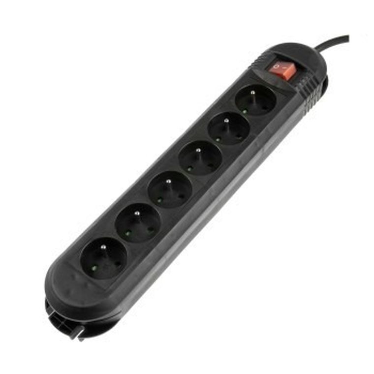 Hama, listwa zasilająca, Comfort, 6gn, 3m, czarna