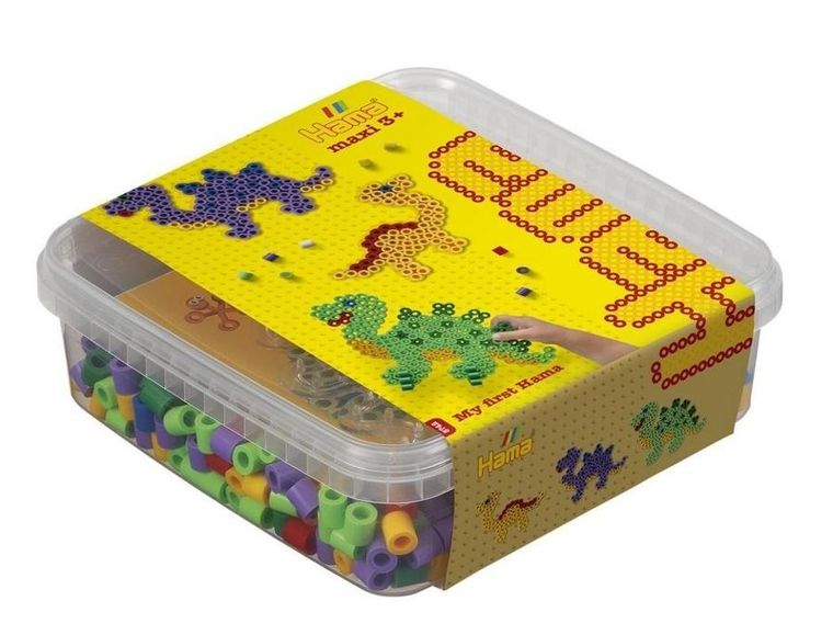 Hama, maxi koraliki do prasowania z podstawką, 600 szt.