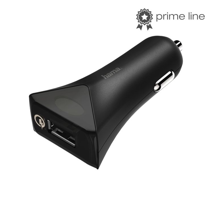 Hama, Qualcomm Quick Charge 3.0, ładowarka samochodowa, czarna