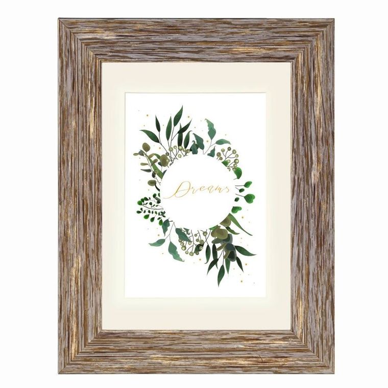 Hama, ramka Chalet, szaro brązowa, 13-18 cm