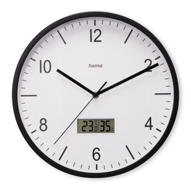 Hama, zegar ścienny, Lanzarotte, z termomentrem i higrometrem, 35 cm