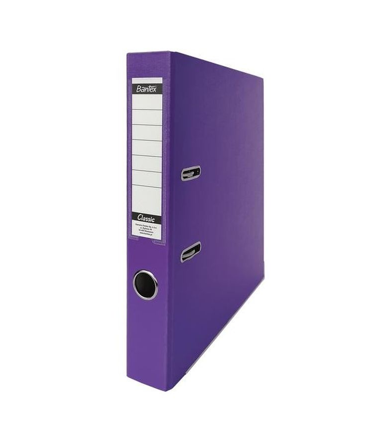 Hamelin, segregator dźwigniowy A4, fioletowy, Bantex Budget Classic