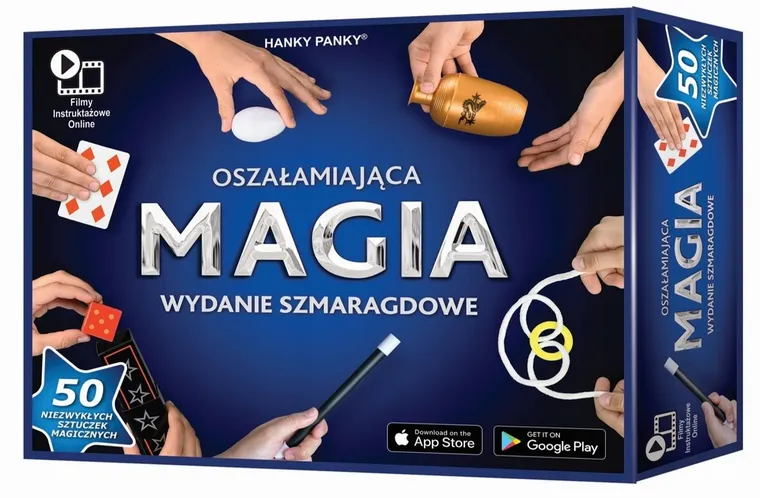 Hanky Panky, Oszałamiająca Magia, szmaragdowa edycja, 50 sztuczek