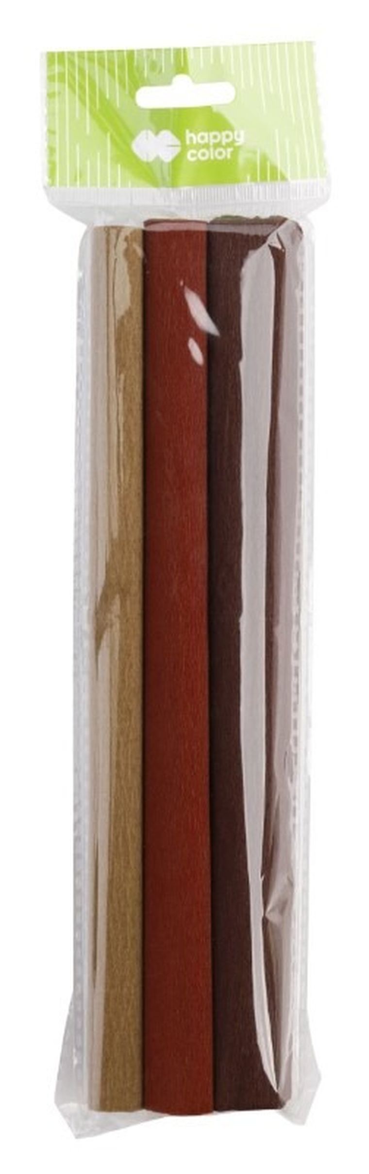 Happy Color, bibuła marszczona, 25-200 cm, mix brązowy, 3 kolory