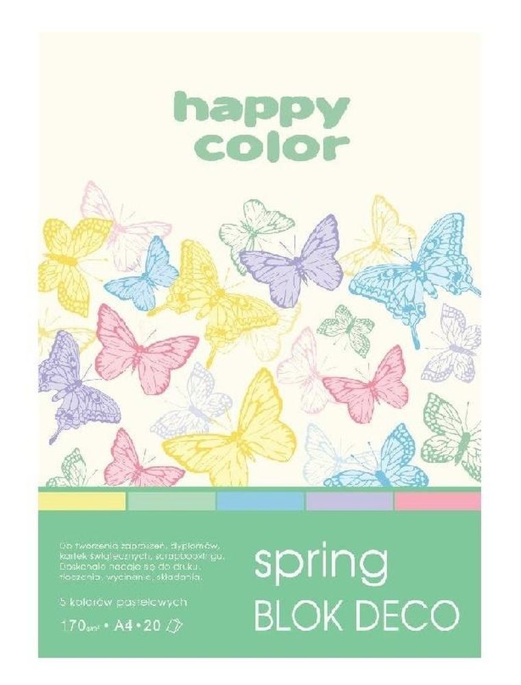 Happy Color, blok A5, 20 kartek, 170g