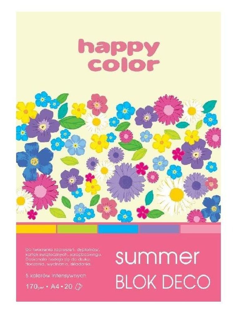 Happy Color, blok A5, 20 kartek, 170g