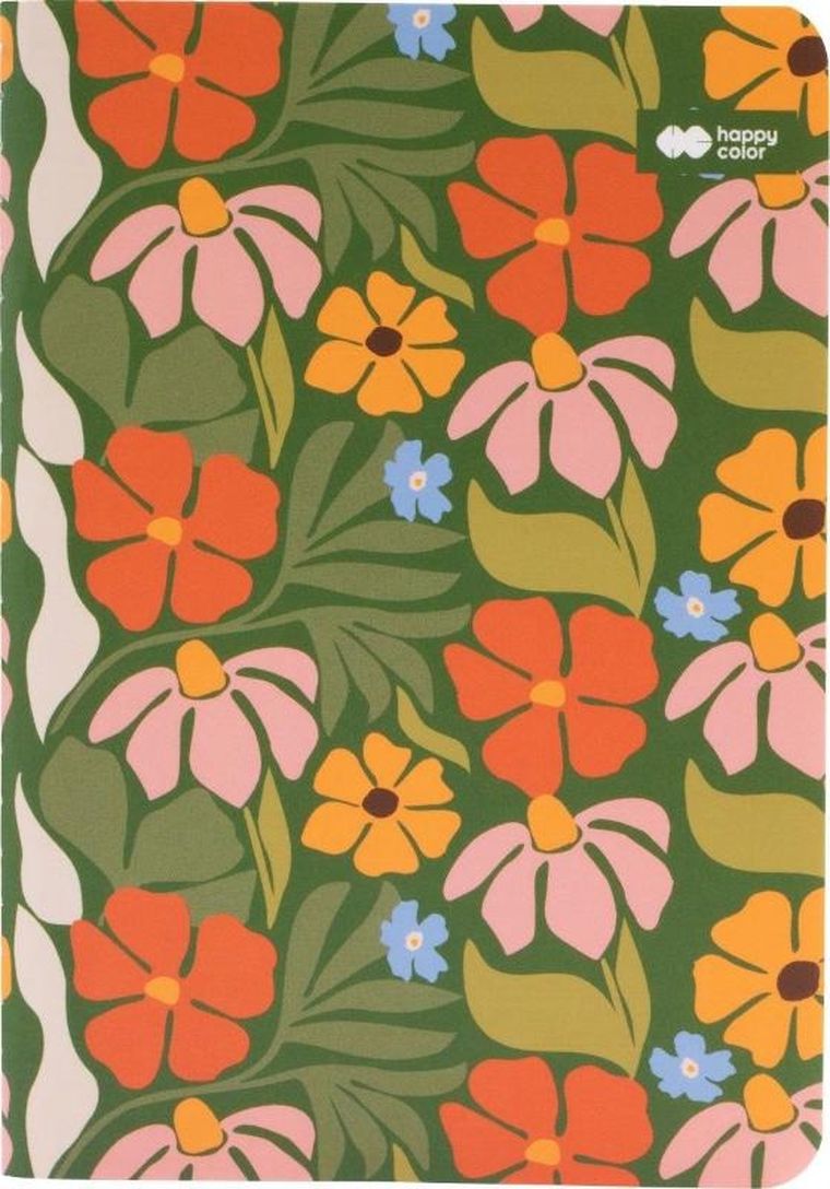 Happy Color, Bloom, notes szyty, A6, 32 kartki, Boho, 1 szt.