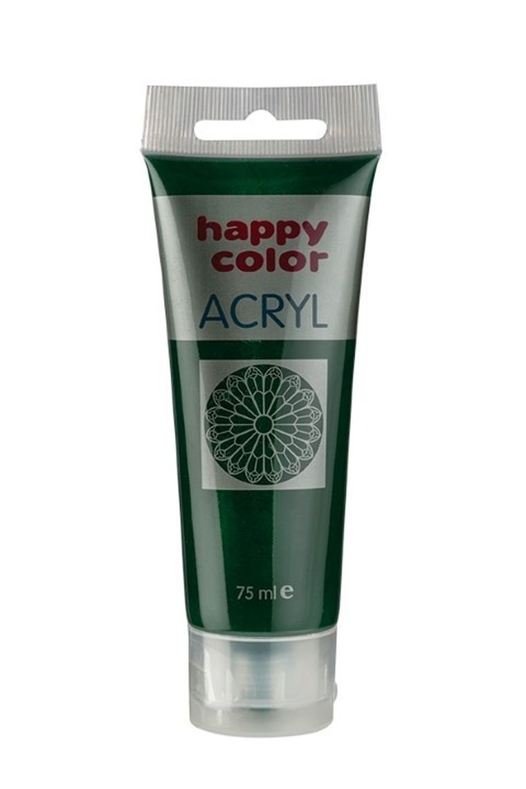 Happy Color, farba akrylowa, ciemna oliwka, 75 ml